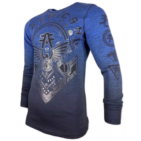 AMERICAN FIGHTER Men's T-Shirt L/S HUNTSVILLE - Picture 4 of 8